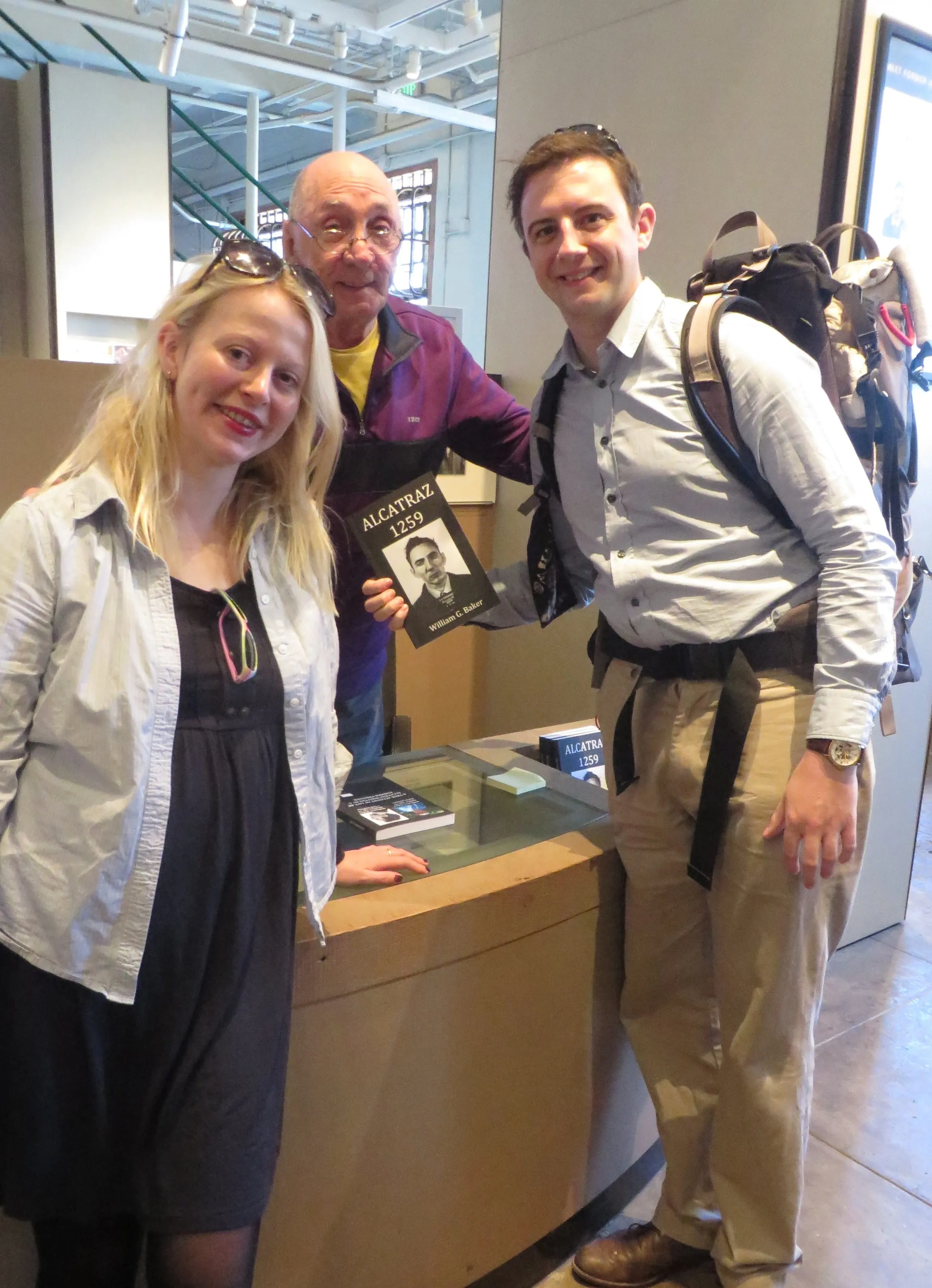 Alcatraz 1259 author William G. Baker during book signing.