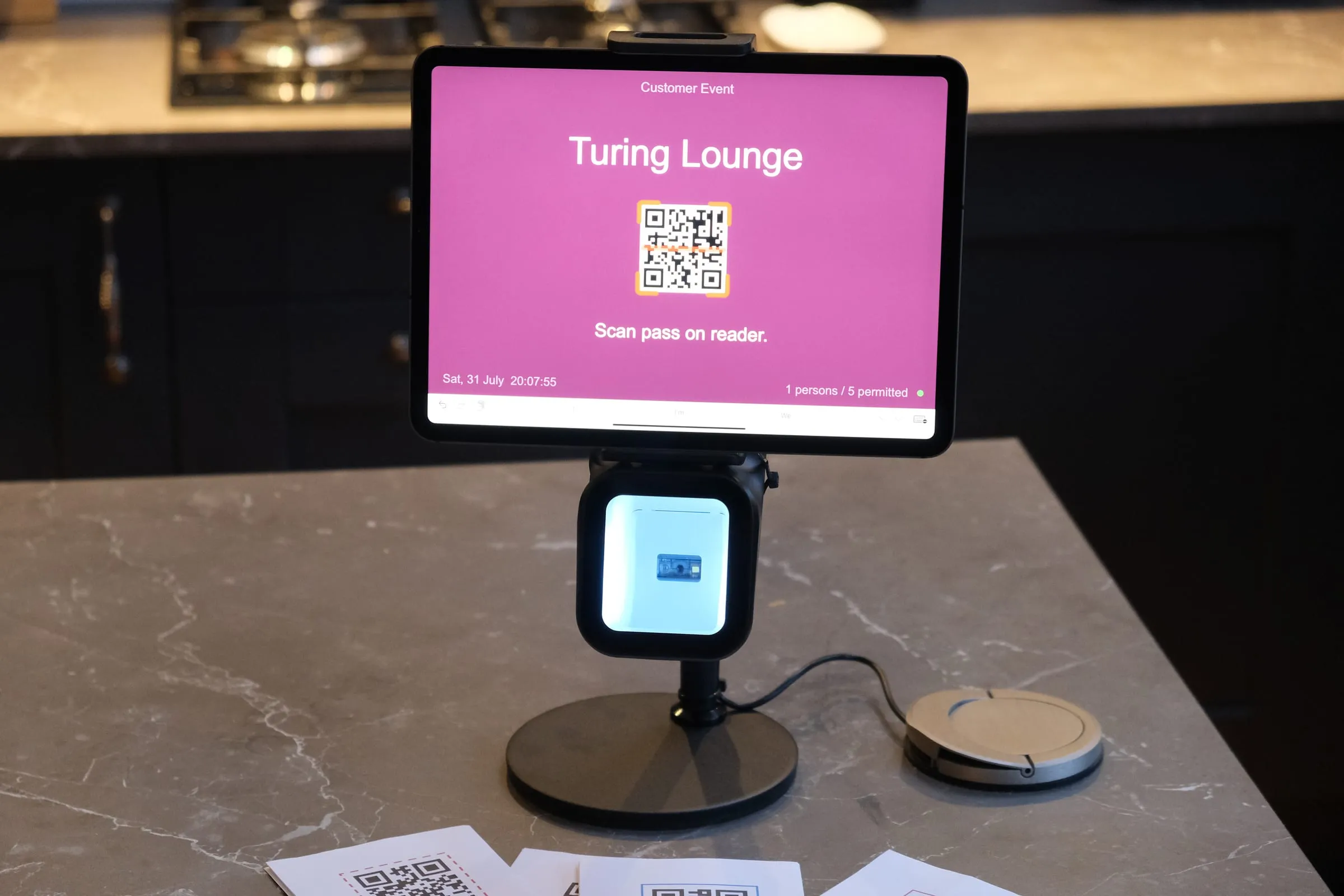 Power App event entry control kiosk. Prototype #1.