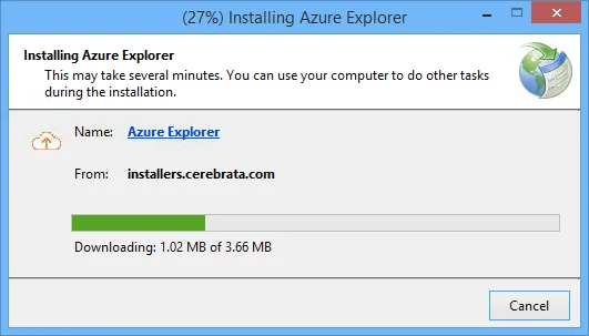 Installing Azure Explorer
