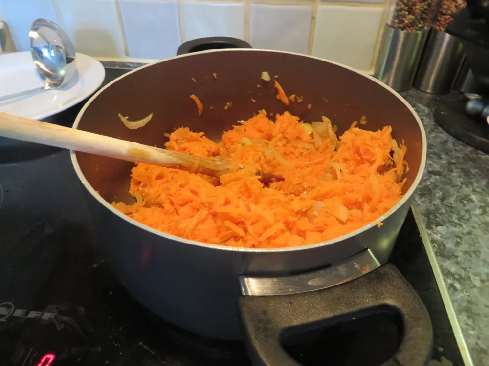 Grandads Carrot Soup - Grated Carrots