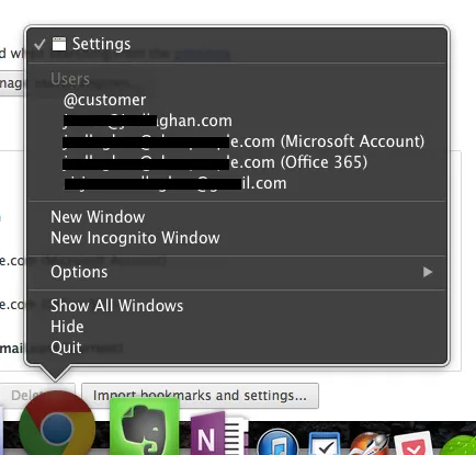 Chrome Users - Application Menu