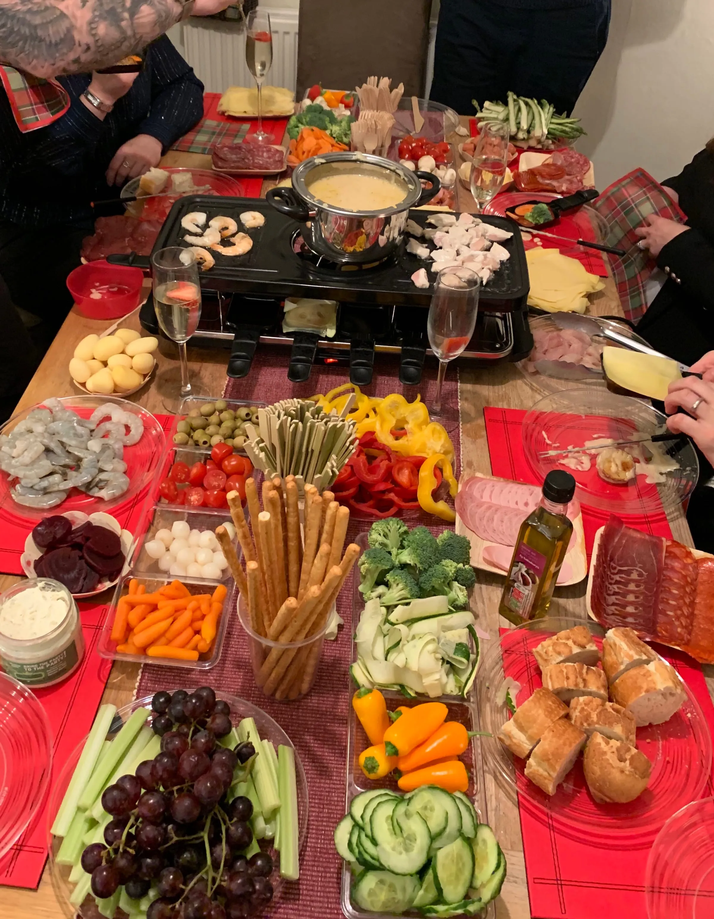 Food with great friends.