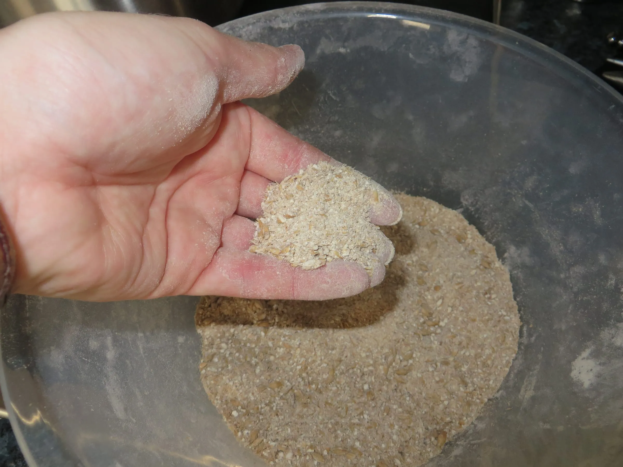 3kg of Maris Otter crushed using a coffee grinder