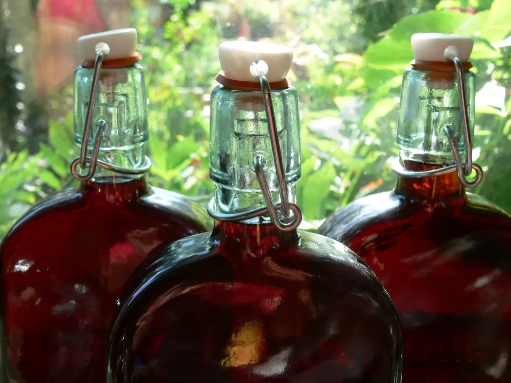 Bottled sloe gin