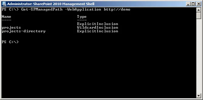 Custom managed paths added